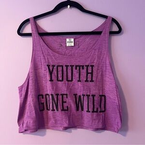 PINK Youth Gone Wild Purple Tank Top